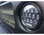 Фара светодиодная универсальная 7 дюймов 75 Вт (комплект 2 шт) с ДХО для УАЗ, Нива