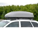 Бокс-багажник на крышу Аэродинамический Серый Turino 1 Lux