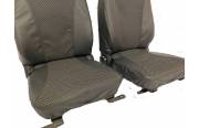 Чехлы сидений УАЗ 452, Буханка с 2016, 2 места (со съемным подголовником) комбинированные