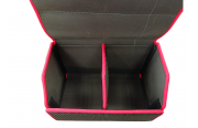 Сумка органайзер EVA в багажник автомобиля (50х30х30) чёрный, красный кант