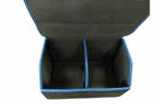 Сумка органайзер EVA в багажник автомобиля (50х30х30) чёрный, синий кант