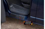 Накладки на внутренние пороги передних дверей Volkswagen Transporter (T6) 2015-2019