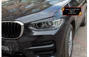 Накладки на передние фары (реснички) BMW X3 2018-