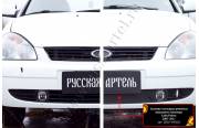 Зимняя заглушка решетки переднего бампера Lada (ВАЗ) Приора (хэтчбэк) 2007-2011