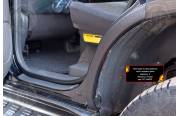 Накладки на внутренние части задних арок без скотча (вариант 2) Toyota LC Prado 120 2003-2009