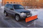 Снегоуборочный отвал на ВАЗ-2123 Chevrolet Niva с «АПО»