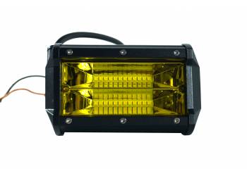 Фара светодиодная CH019В 18W 6 диодов по 3W (габаритные размеры 65*80*96мм; цветовая температура 6000K; дальний свет) желтый