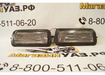 Подфарники (надфарники) светодиодные НИВА 2121, 21213, 21214 (комплект 2шт.) дымчатые