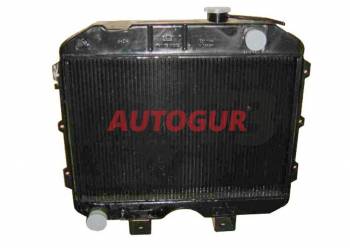 Радиатор охлаждения УАЗ 452 2-х рядный медный (ШААЗ) 3741Ш-1301010-05