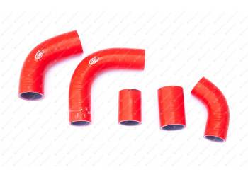 Патрубки радиатора УАЗ 100 л.с (5шт) (силикон), красные