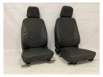 Чехлы сидений УАЗ 452, Буханка с 2016, 2 места (со съемным подголовником) комбинированные