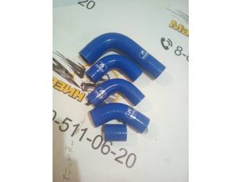 Комплект силиконовых патрубков радиатора УАЗ-315195 Хантер дв.ЗМЗ 409 Евро-3 (5 шт), синие