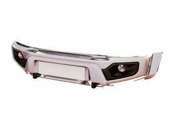 Бампер АВС-Дизайн передний UAZ Патриот/Пикап/Карго 2005- лифт (БАЗОВЫЙ, без оптики) белый